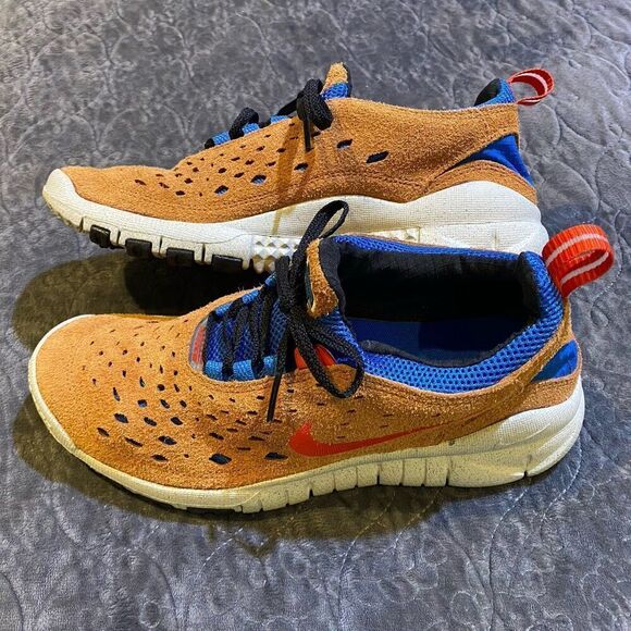Nike Free Run Trail Dark Russet Blue Nebula Size 7.5 - Picture 7 of 11